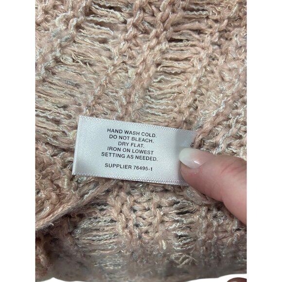 Boutique Chunky Knit Infinity Scarf Pink One Size Coastal Boho Y2K Winter Fall - Picture 4 of 10